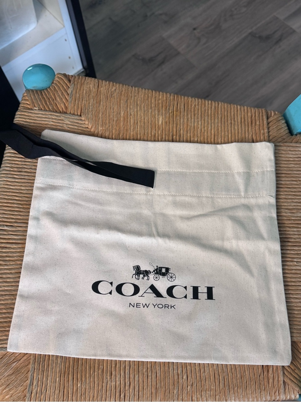 Coach canvas dust bag Small  12” x 10.5”
